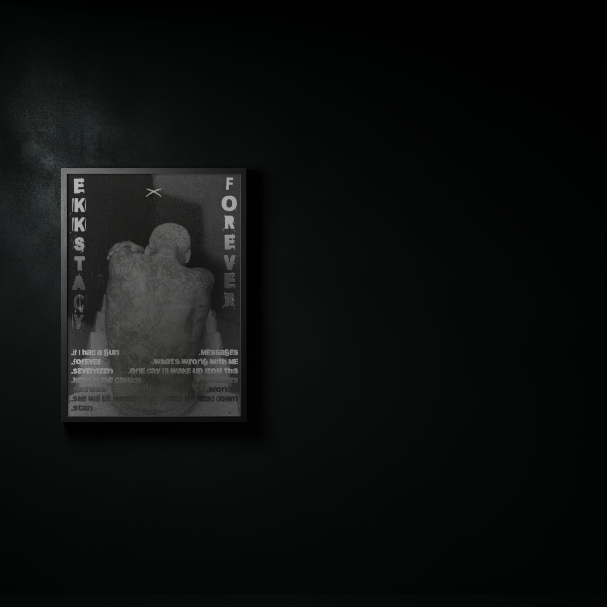 EKKSƬACY "Forever" Poster — Grunge Tribute Art Print
