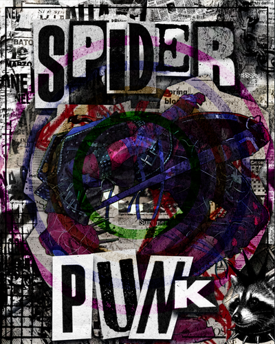Spider Punk Poster - Hobie Brown