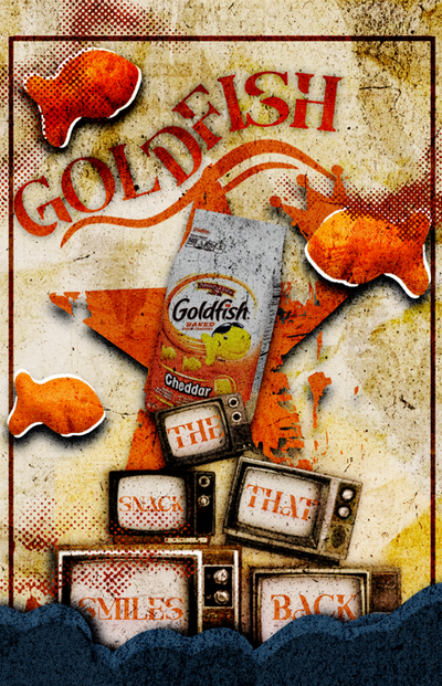 Goldfish Advertisement Poster